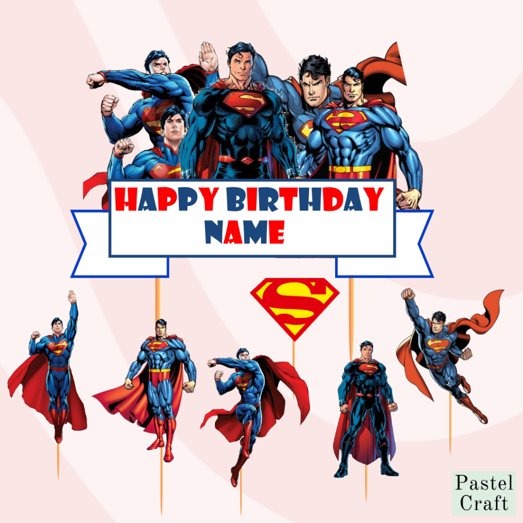 Superman Customized Cake Topper | Shopee Philippines