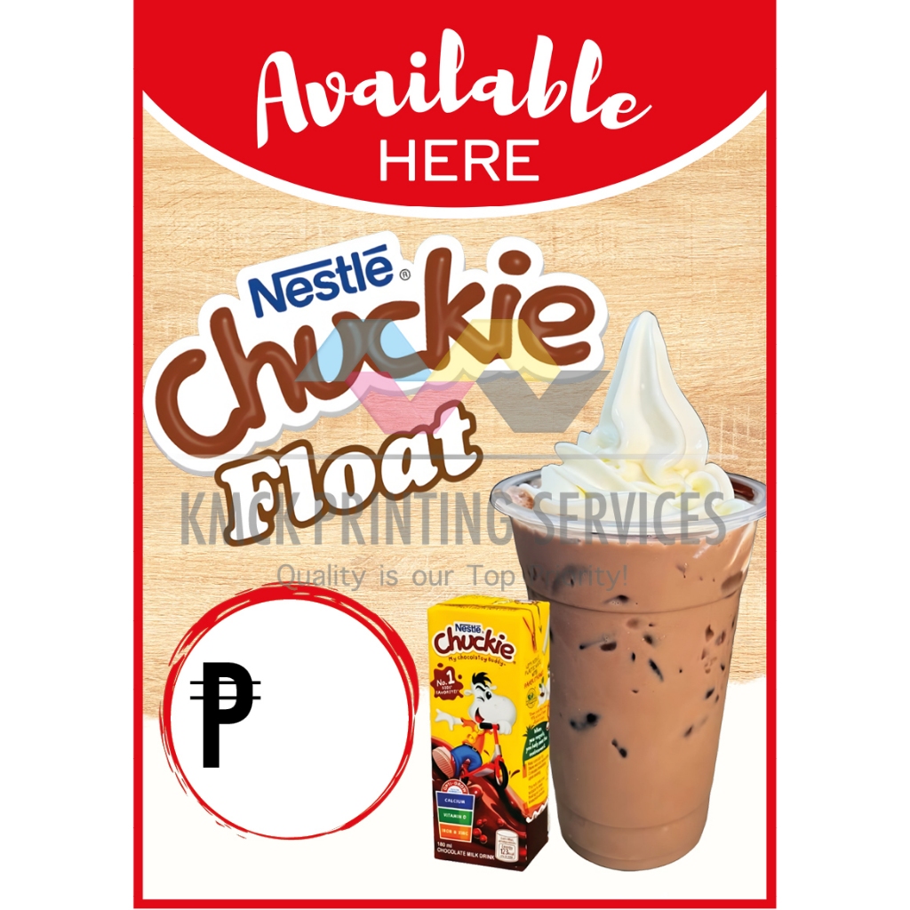 Milo Float, Chuckie Float, Dutch Mill Float Signages | Shopee Philippines