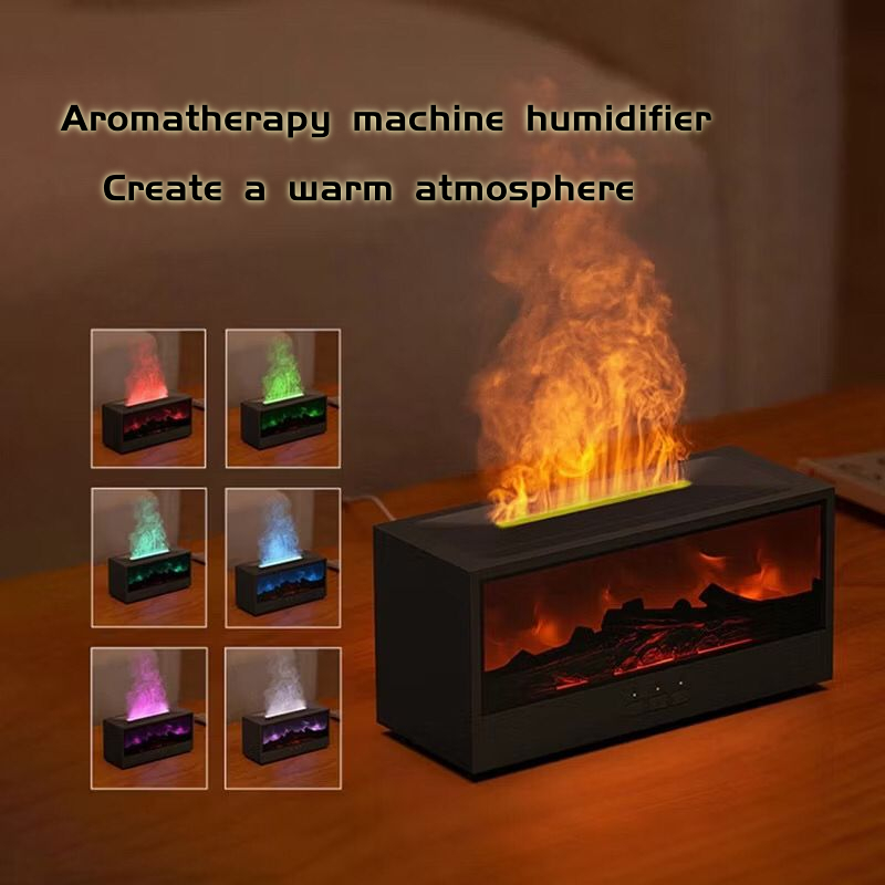 Realistic fireplace flame aromatherapy machine desktop home remote ...