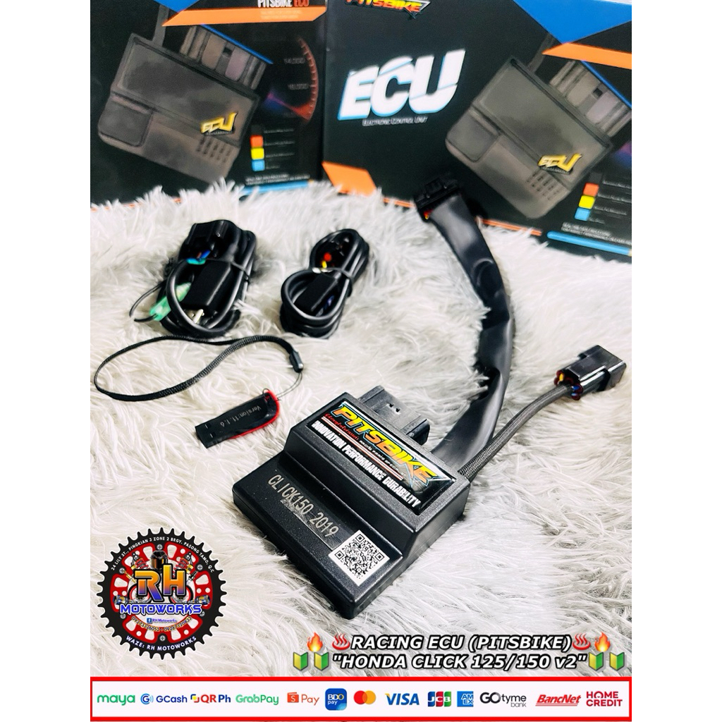 RACING ECU CLICK 125/150 v2 PITSBIKE (SUPER PRO v4) PROGRAMMABLE ...