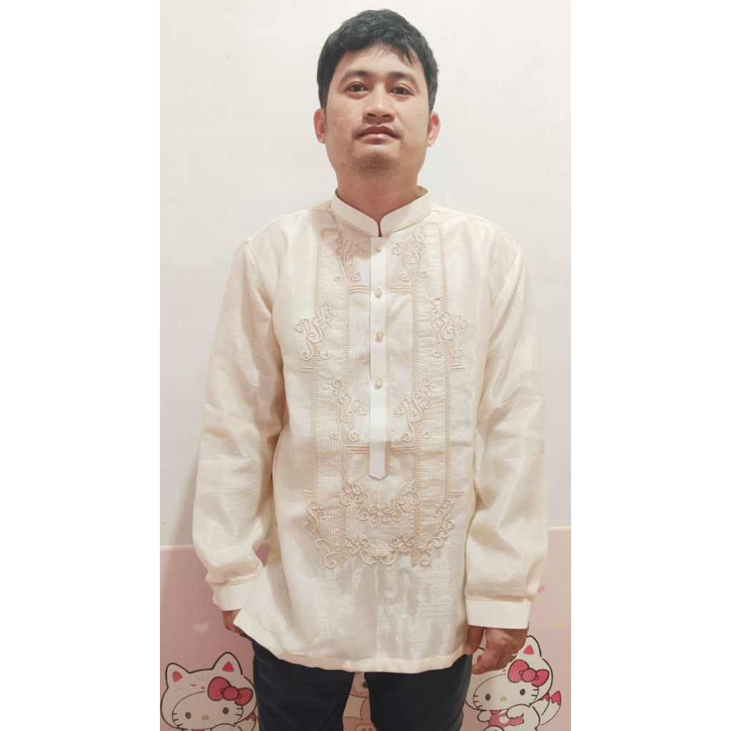 Men’s Barong Tagalog – Modern Design with Chinese Collar, Formal ...
