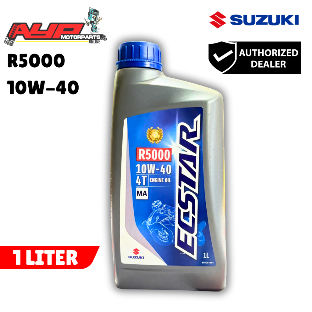 SUZUKI ECSTAR GENUINE OIL 4T R5000 10W-40 MA 1L - (990PH-21DB0L0MA ...