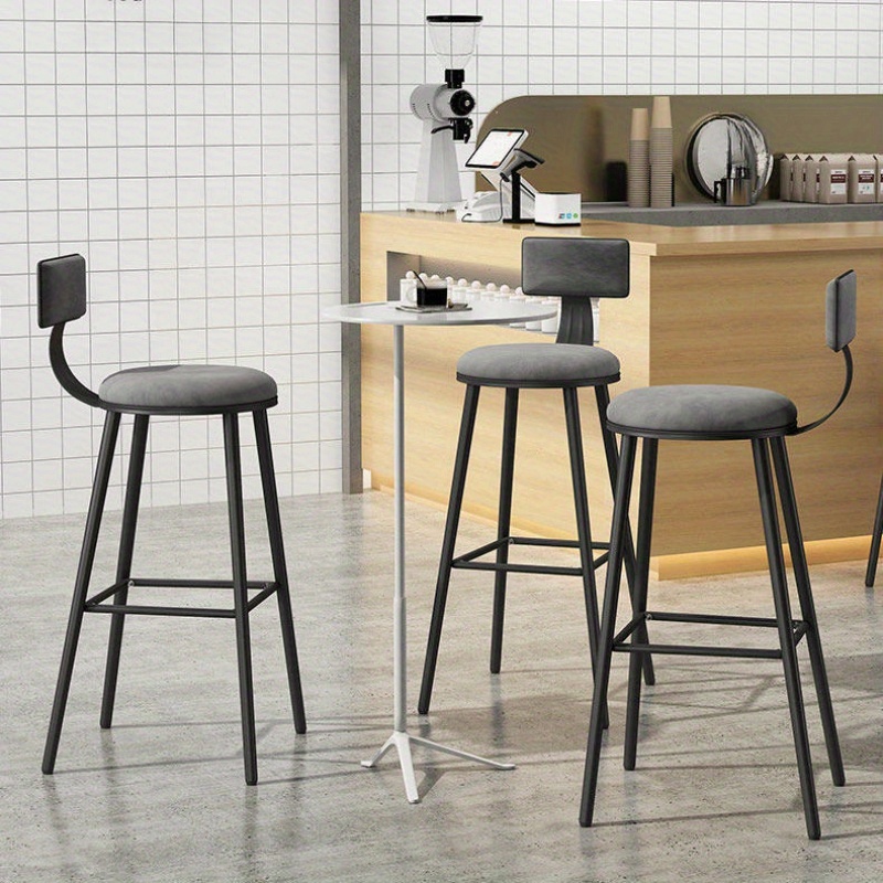Iron Bar Stools High Stools Simple Sala Chairs Front Desk Stool Chair ...