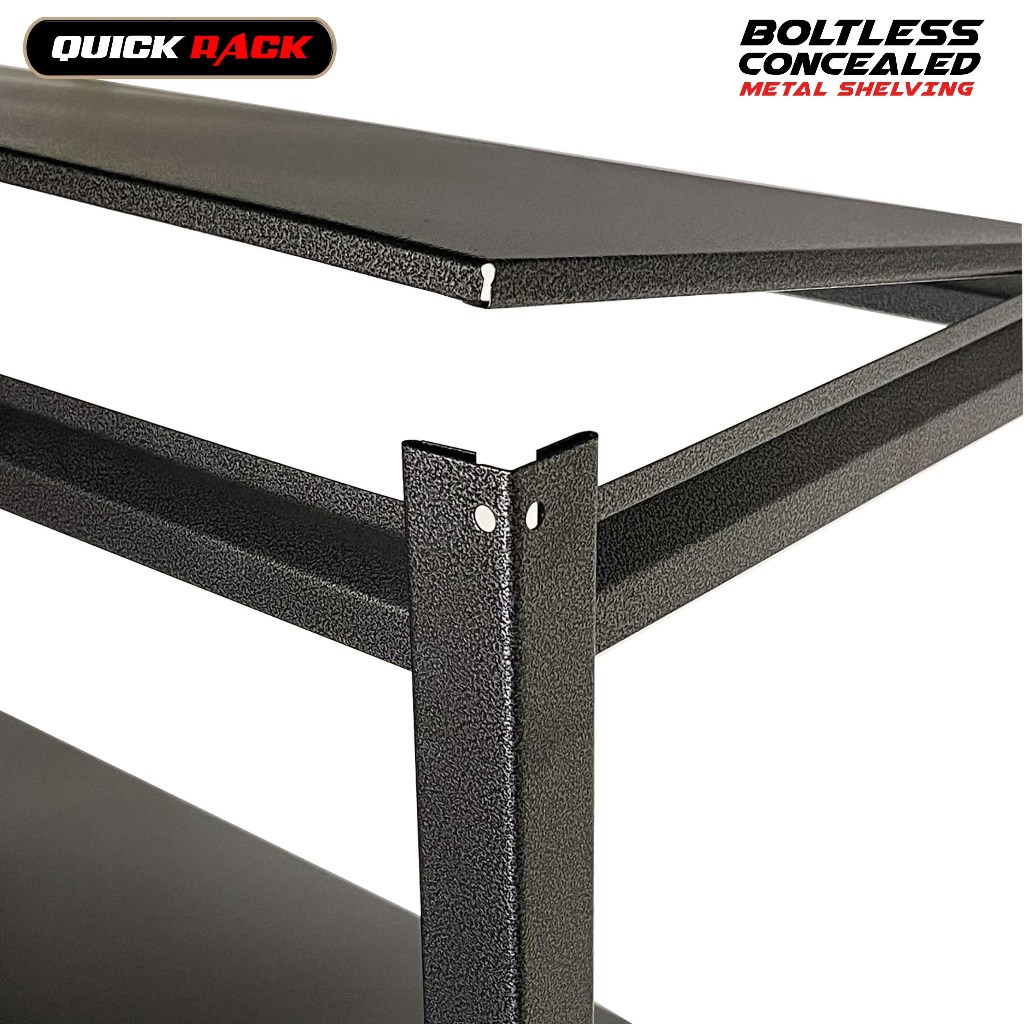 QUICK RACK Boltless All Metal Concealed Post Storage Rack Shelving ...