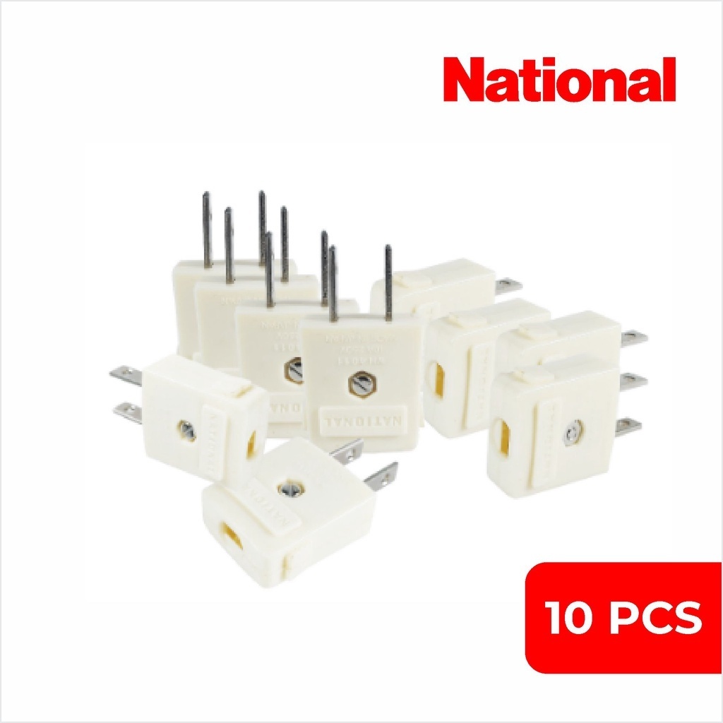 National | Plug Cap 250V 15A (Set of 10) | WH-4011 | Type: Plug cap ...