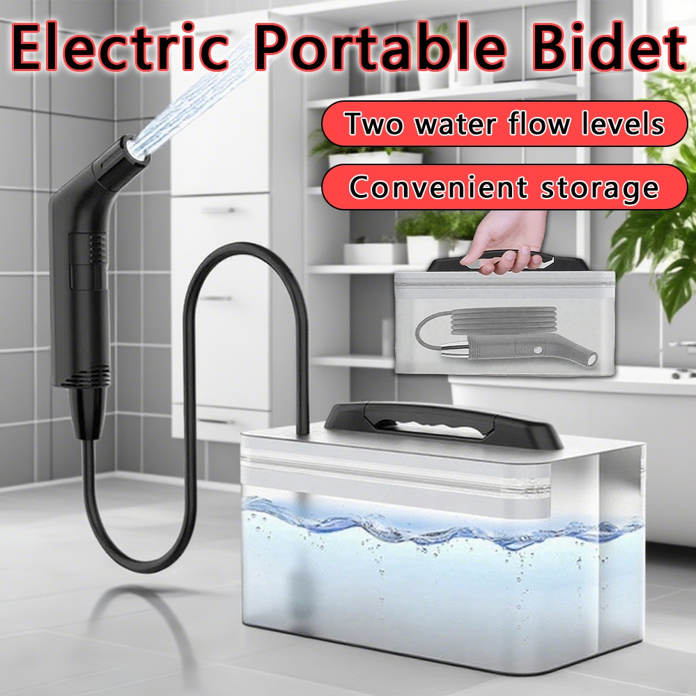 2.3L Portable Electric Bidet Handheld Rechargeable Automatic Jet Spray ...