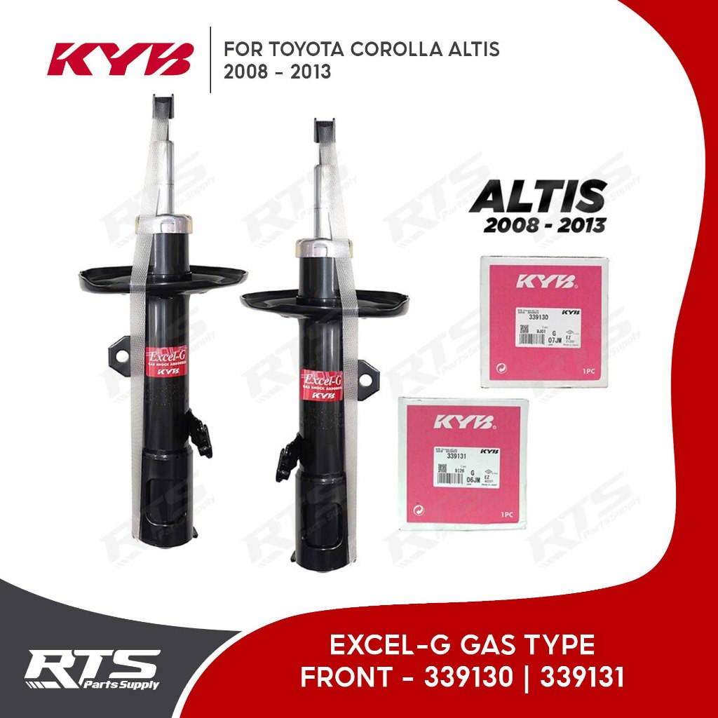 KYB Kayaba Excel-G Front Shock Absorber for Toyota Corolla Altis 2008 ...