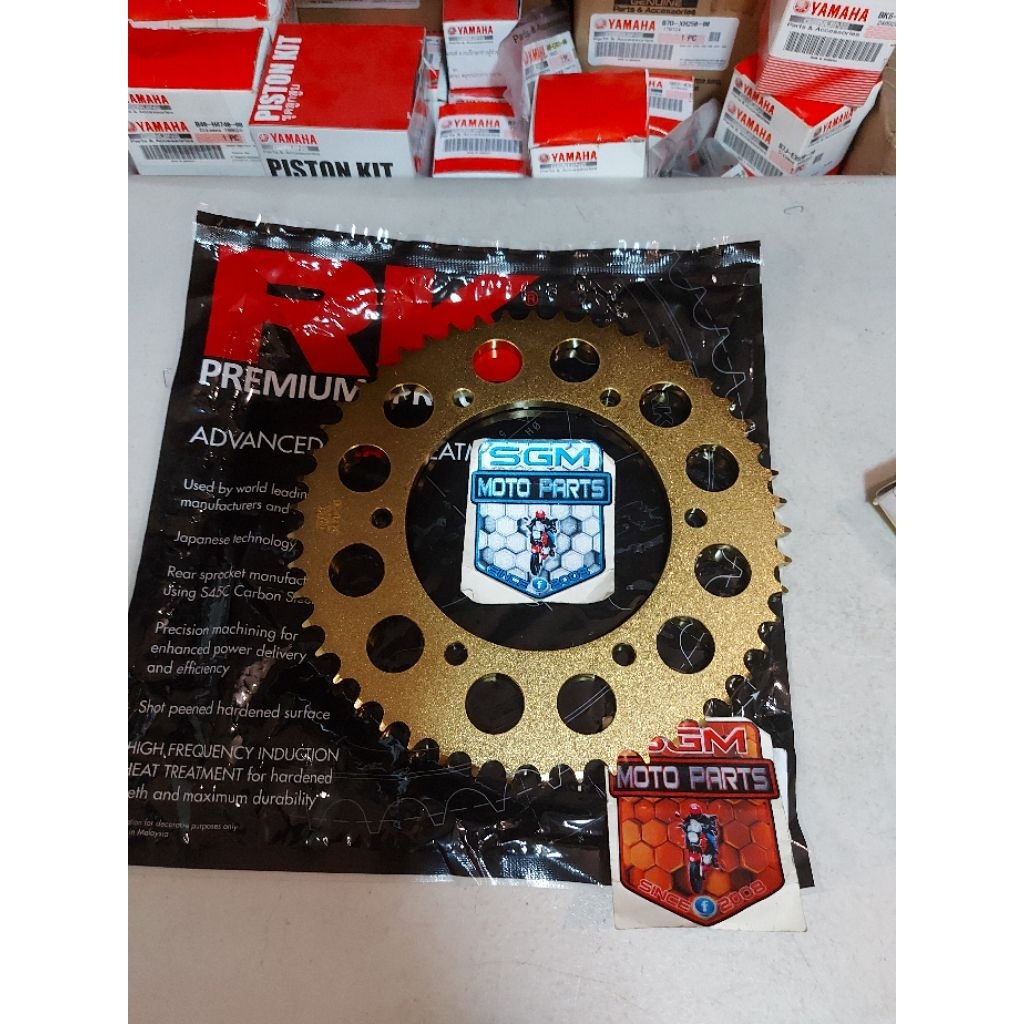 RK REAR SPROCKET GOLD R15V3 V4 R15M XSR155 MT15 | Shopee Philippines