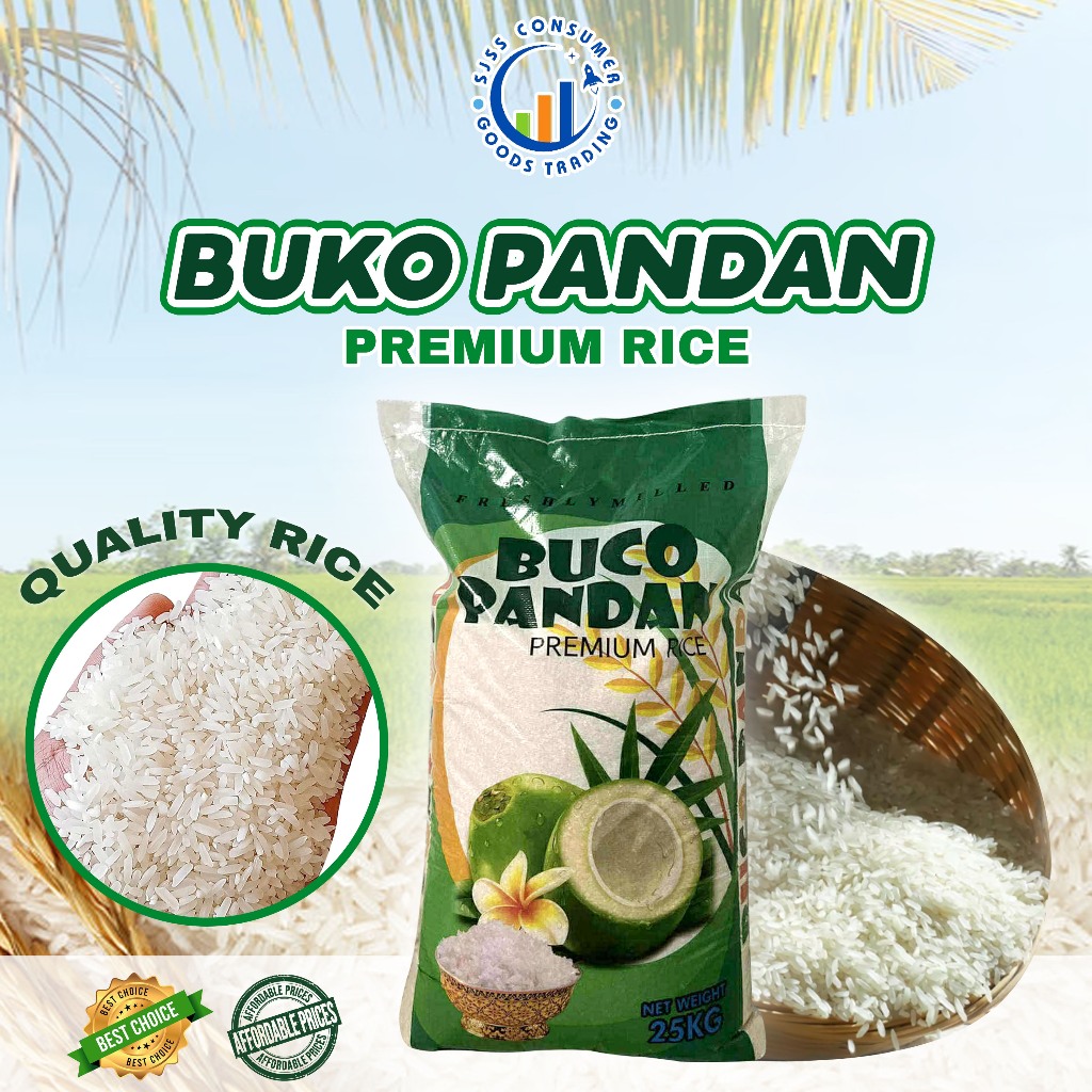 Buco Pandan Premium Local Rice 25 Kilo Aromatic Rice Malambot , Masarap ...