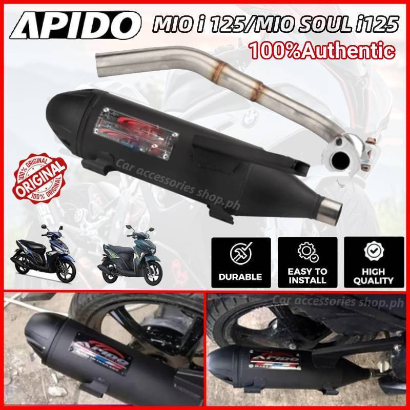 V3 Muffler Pipe For Mio Sporty Pipe Muffler 1 Set Mio i 125 /Soul i125 ...