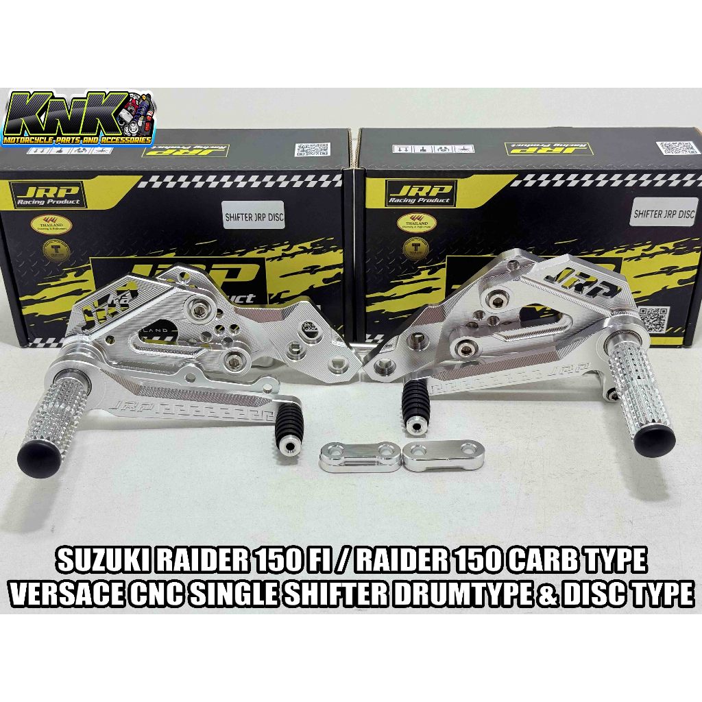 JRP CNC VERSACEE ALLOY SHIFTER DISC & DRUM TYPE FOR RAIDER 150 CARB ...