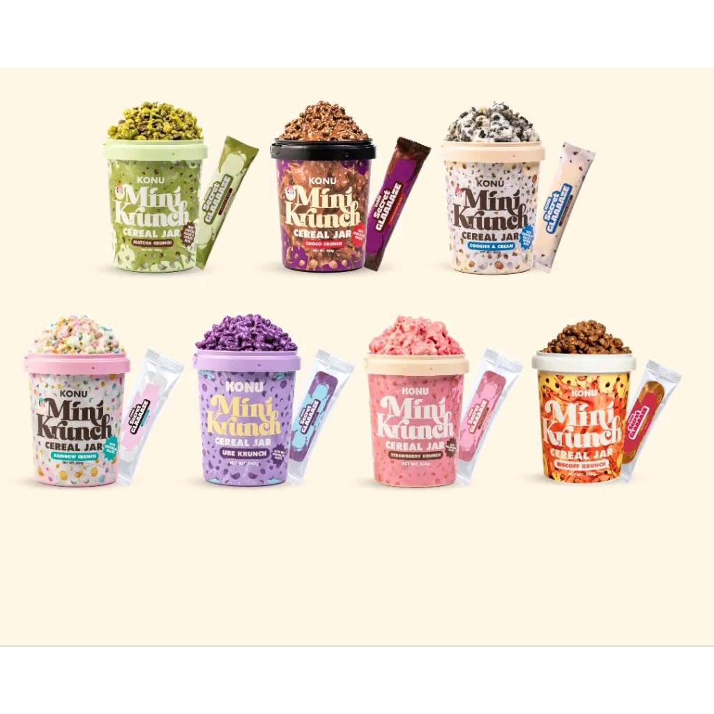 KONU Mini Krunch Cereal Jar EXTRA BIG 360g | Shopee Philippines