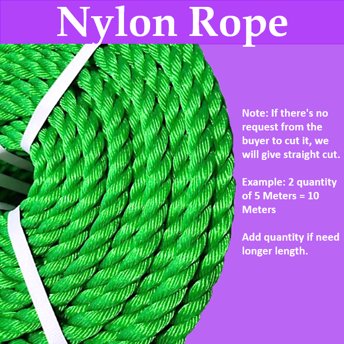 Maco 5-10 Meters Nylon Rope 18-20-22-24-28-32mm Strong Multi-Purpose ...