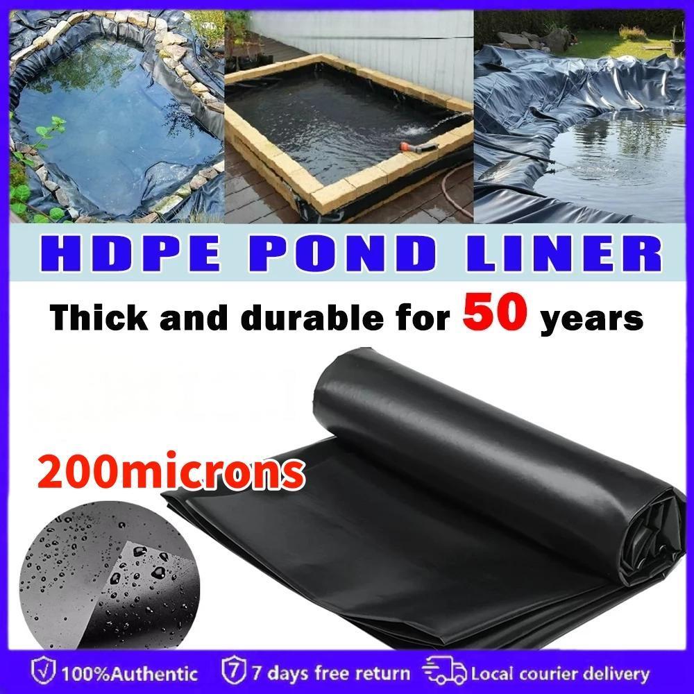 200microns】Fish Pond Liner HDPE Geomembrane impermeable membrane ...