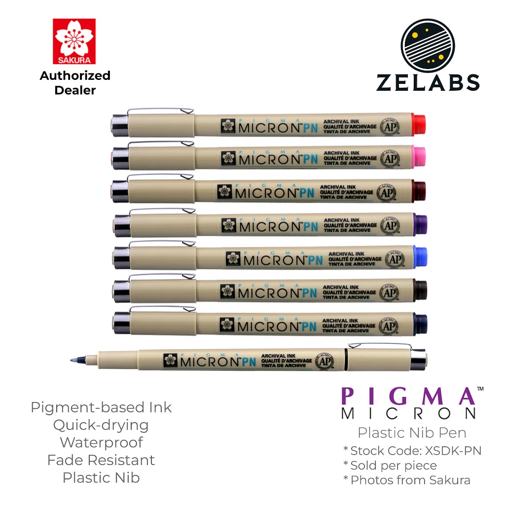 Sakura Pigma Micron PN Pen Plastic Nib 0.45mm XSDKPN Shopee