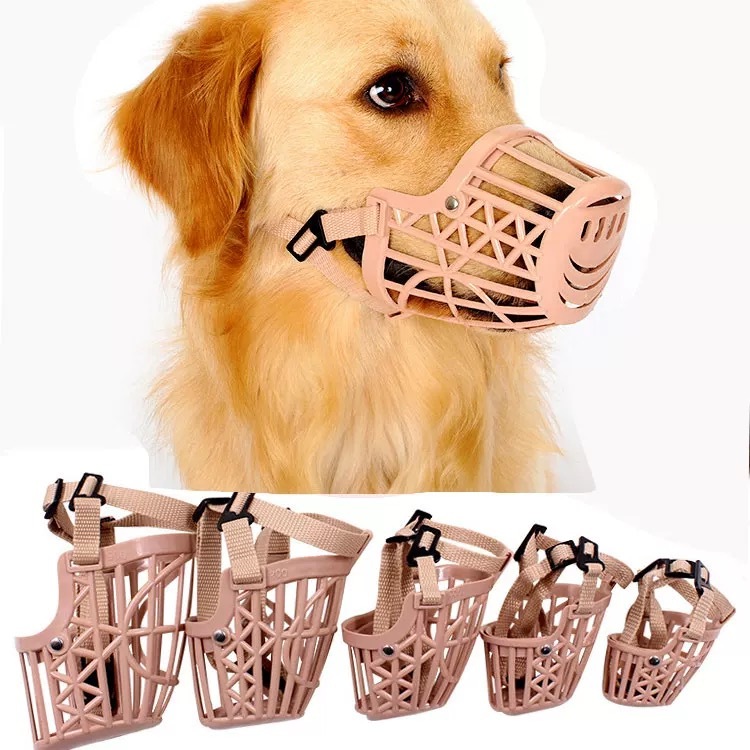 Pet dog breathable mouth cover adjustable muzzle anti-biting anti-barking  muzzle