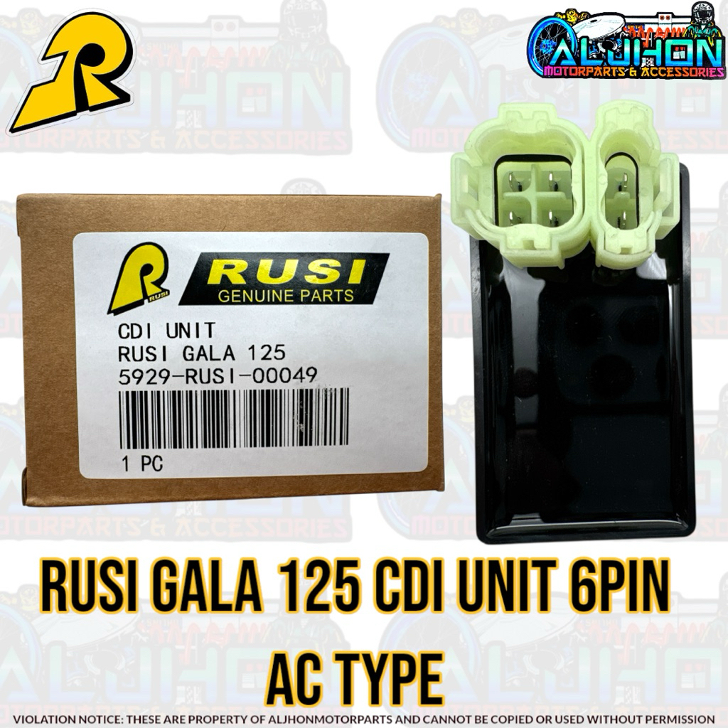 RUSI GALA CDI UNIT 6PIN AC TYPE (BROWN BOX) | Shopee Philippines