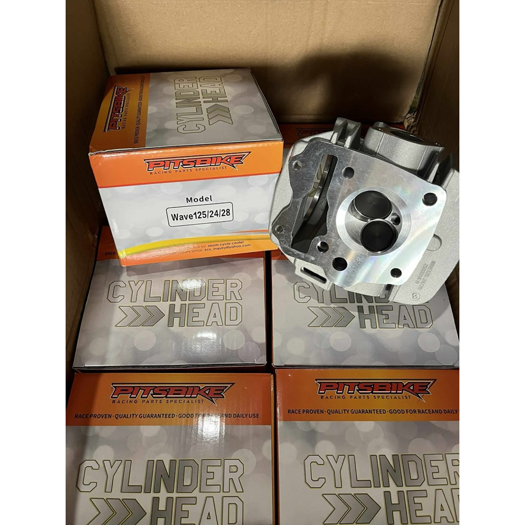 Pitsbike Racing Cylinder Head Big Valve wave125 rs125 xrm125 carb type ...