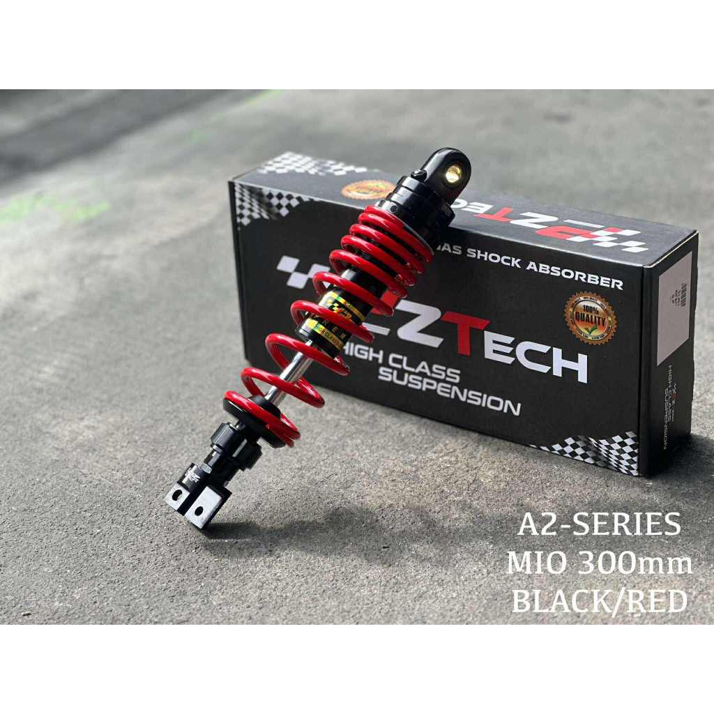 REAR SHOCK 300MM FOR MIO CLICK BEAT SCOOPY FULLY ADJUSTABLE PZTECH ...