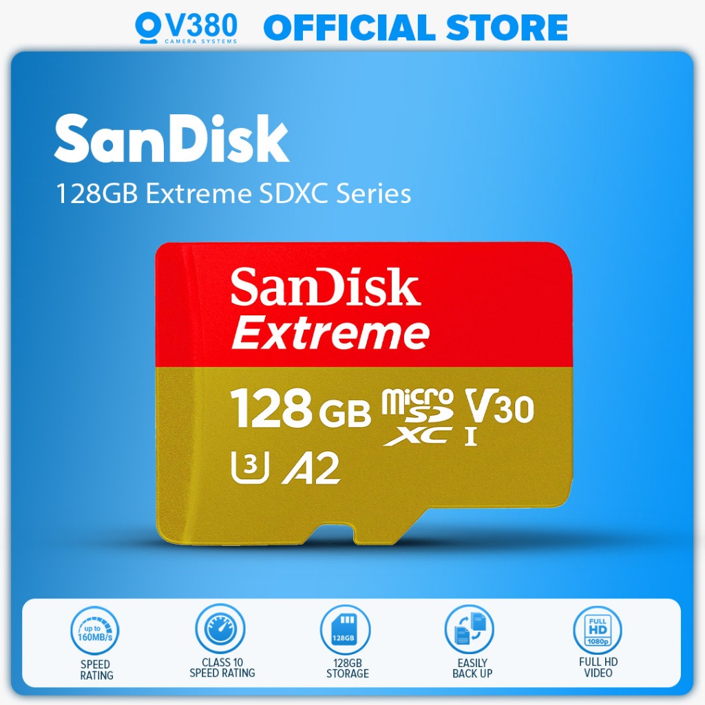 Sd Card Sandisk Extreme SanDisk Extreme Series 128GB Micro SDXC A2