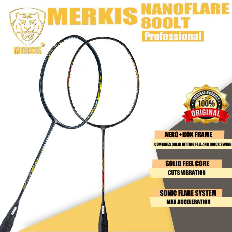 Merkis Professional-Class All Carbon High-Power Badminton Racket High ...