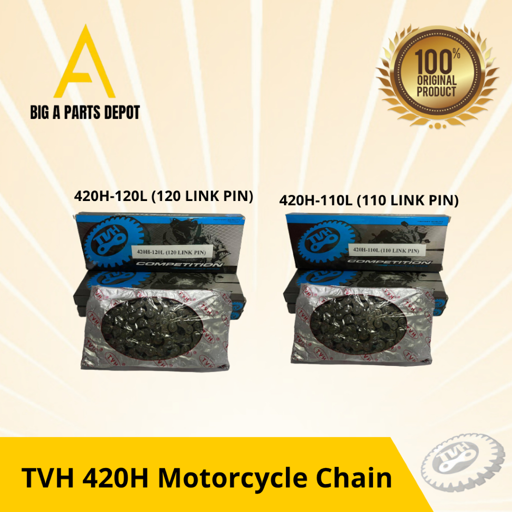 TVH Heavy Duty Timing Chain for Motorcycle 420H-110L, 420H-120L ...