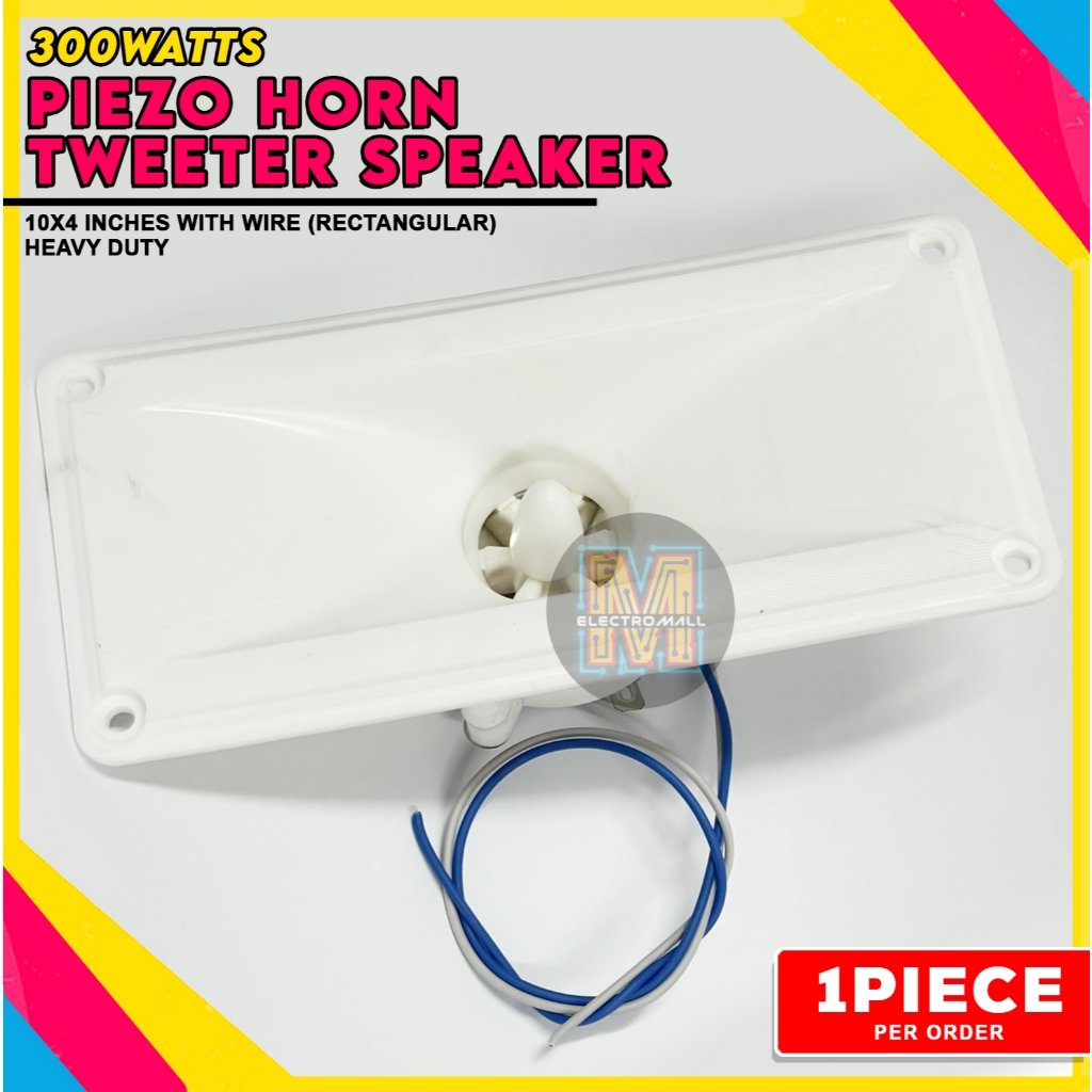 300W Piezo Horn Tweeter Speaker White Color Rectangular With Wire ...