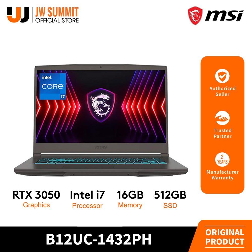 MSI Thin 15 B12UC1432PH 15.6 FHD Intel i7 16GB GDDR6 512GB SSD RTX — free download