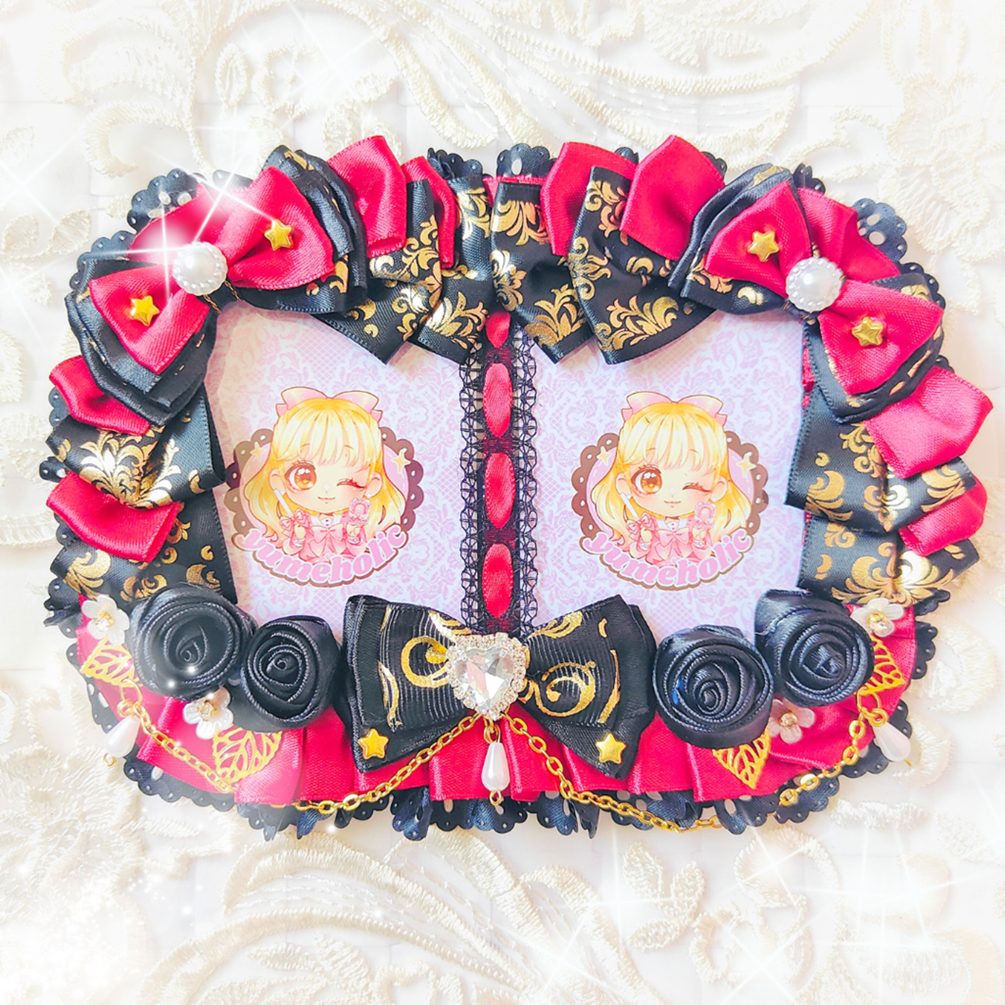 Classy Ribbon Deco Toploader for Ita Bag Oshikatsu Photocards Polaroids ...