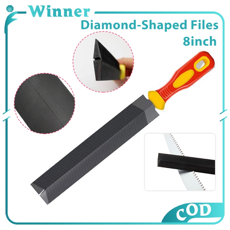 Diamond-Shaped Files 8Inch Pruning Saw Files For Wood Sharpening ...