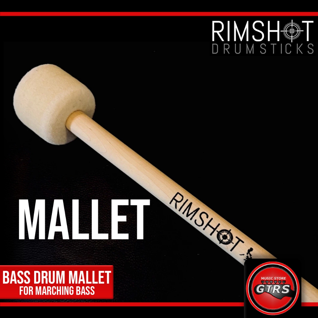 Rimshot Marching Bass Drum Mallet 1PC ONLY Marching by Rimshot ...