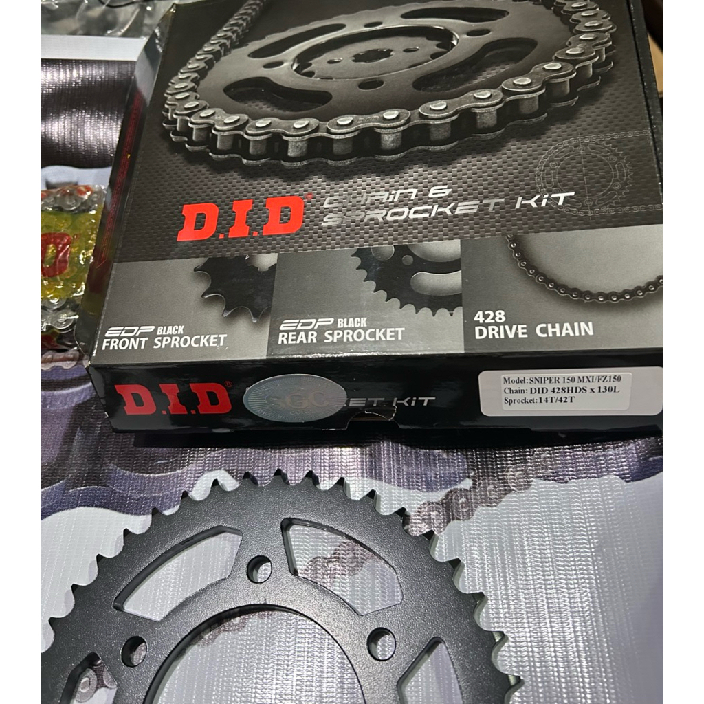 SNIPER 150/FZ16 SPROCKET CHAIN SET DID 14-42T DID | Shopee Philippines
