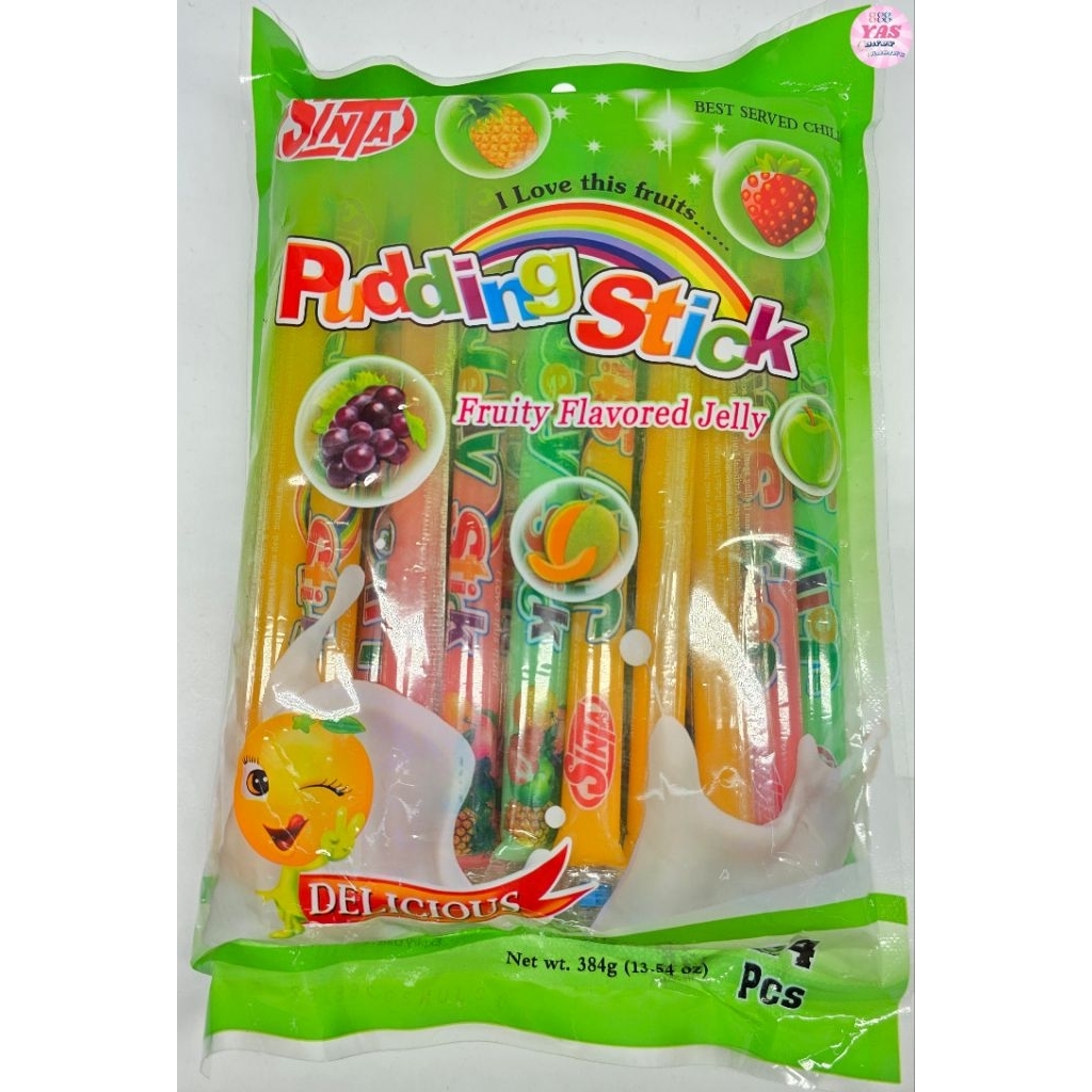 24pcs FRUITY PUDDING STICK JELLY CANDY/loot bag fillers /paninda ...