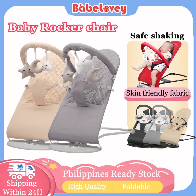 Flodable Baby Rocking Bouncer Soft Newborn Baby Bouncing Chair Baby ...