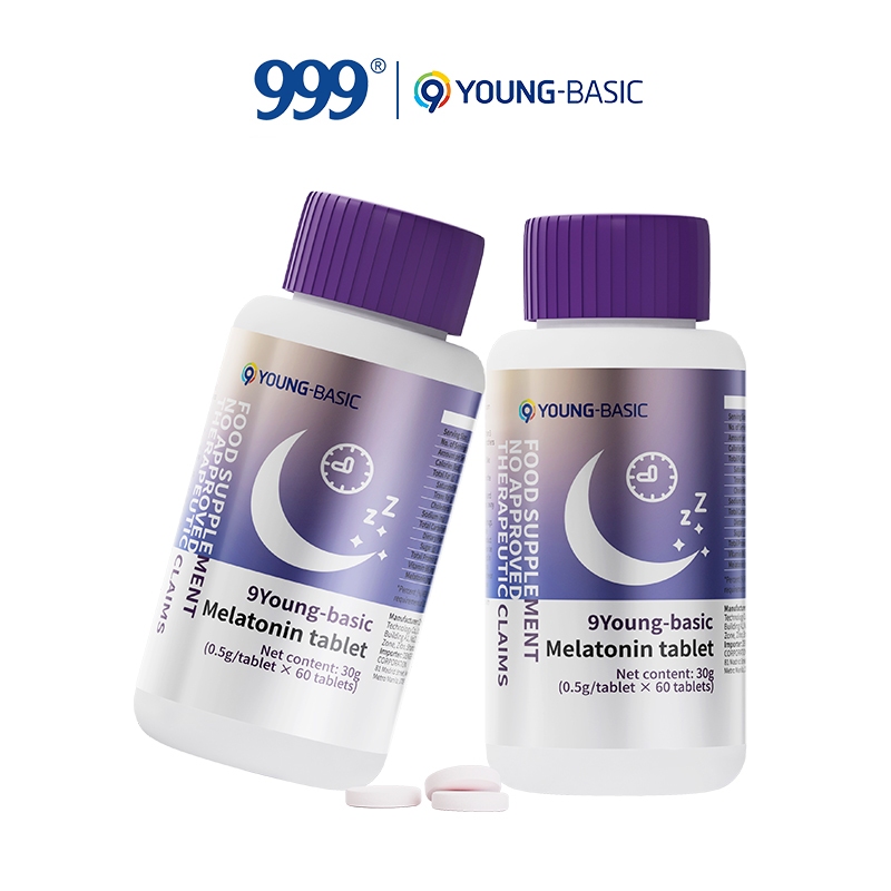 9Young-Basic Melatonin for Adults Vitamin B6 Sleep Aid Sleep/Anti ...
