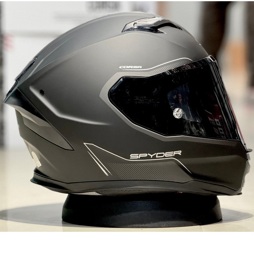 Spyder Corsa V2 Full Face Dual Visor Helmet for Motorcycle (Free Clear  Visor)