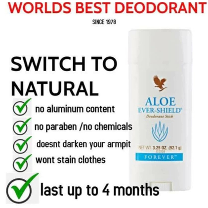 Forever Living Aloe Ever-Shield Deodorant Stick 92.1g for Body Odor and ...
