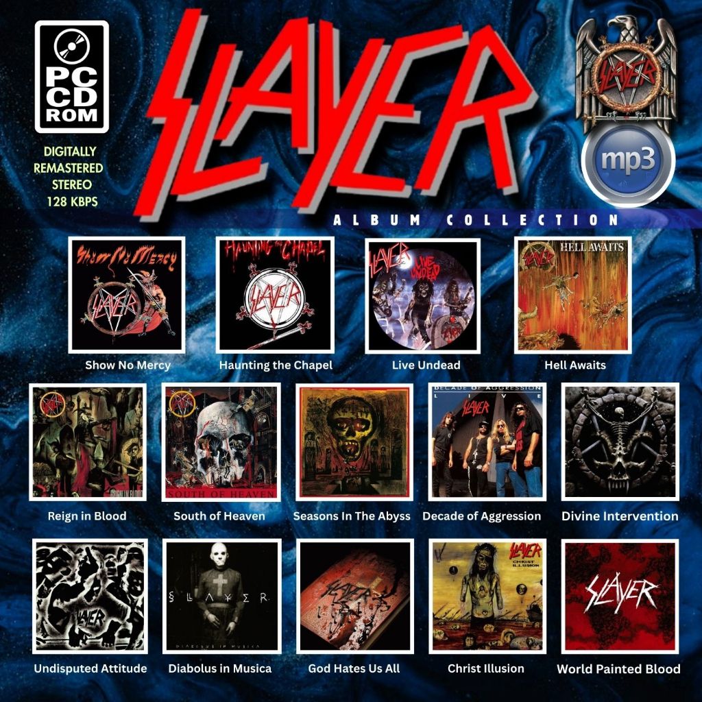 SLAYER MP3 music CD for PCCDROM and compatibles (not playable to ...