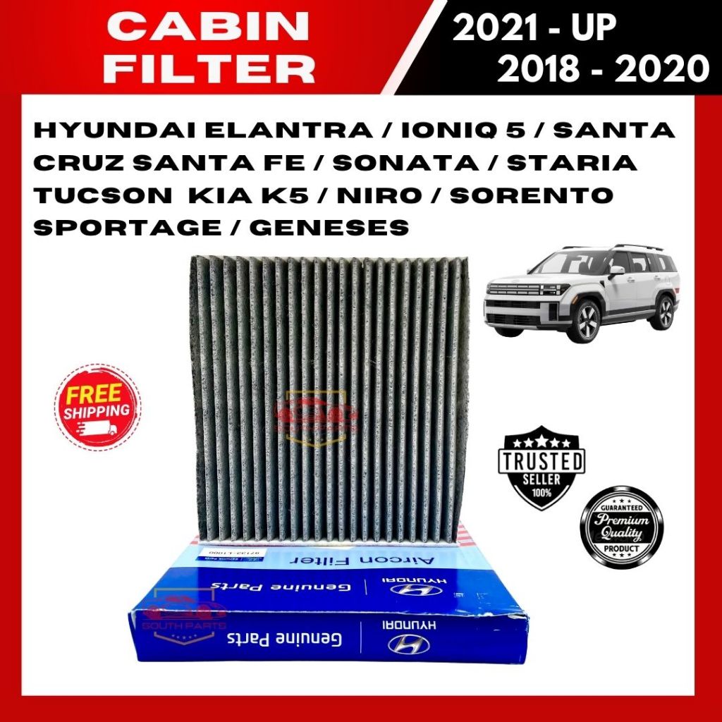 SALE! CHARCOAL CABIN FILTER for HYUNDAI ELANTRA, IONIQ 5, SANTA CRUZ ...