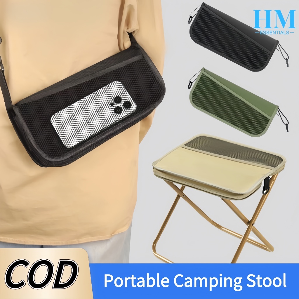 2 in 1 Outdoors Portable Camping Stool Shoulder Bag Waterproof Folding ...