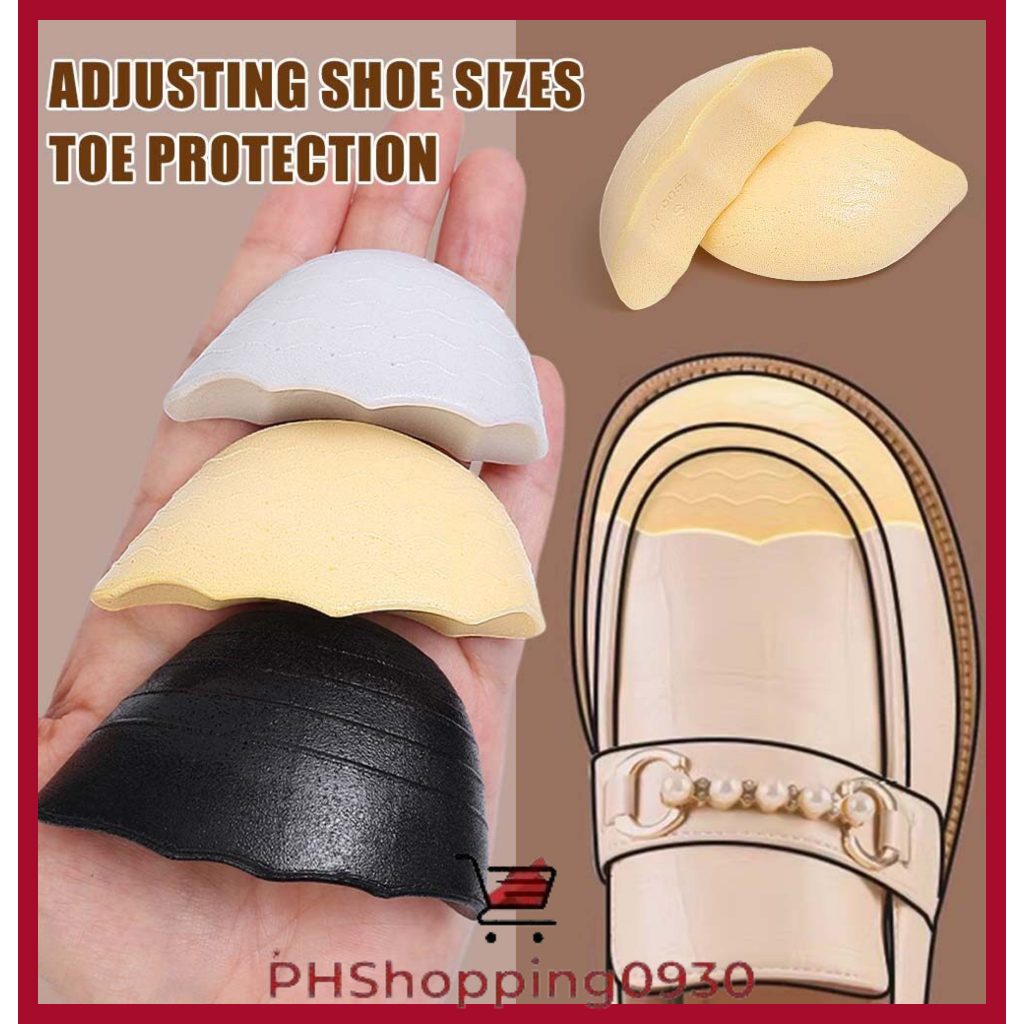 Reduce Shoe Size PU Toe Pad Soft Elastic Plug Absorbs Shock While ...