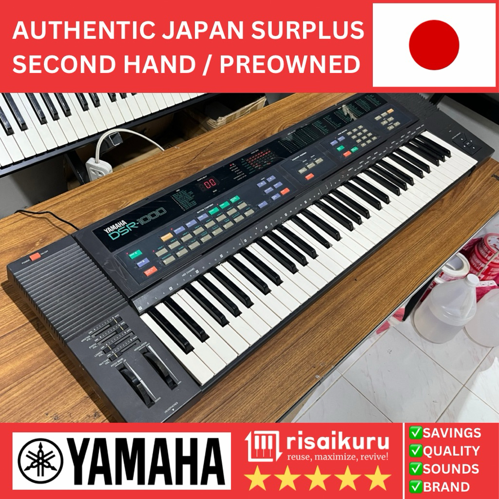 Yamaha DSR-1000 Keyboard Piano Organ Synthesizer 61-Key Digital FM