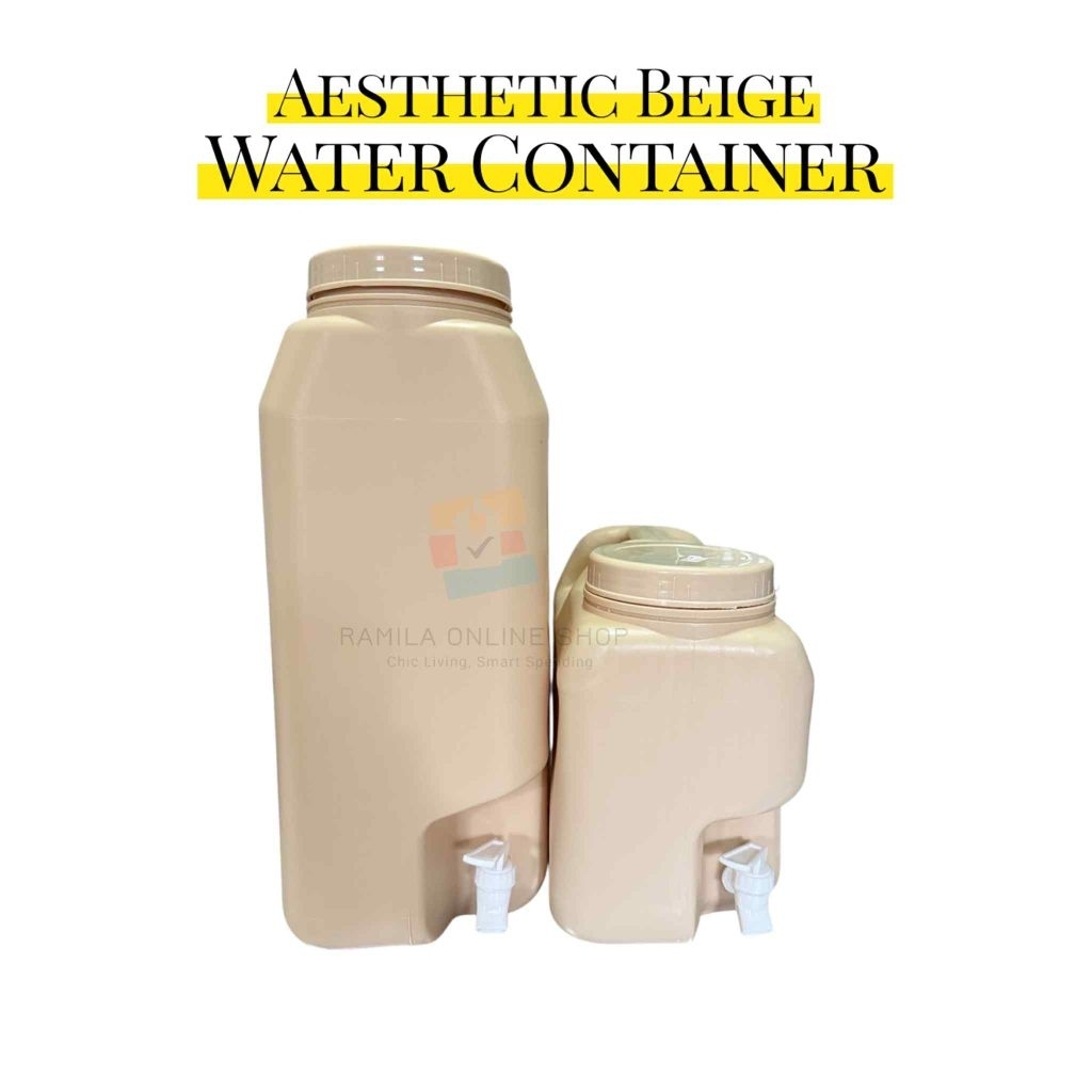 Aesthetic Beige Water Container as in Home Buddies (Non Toxic) | Shopee ...