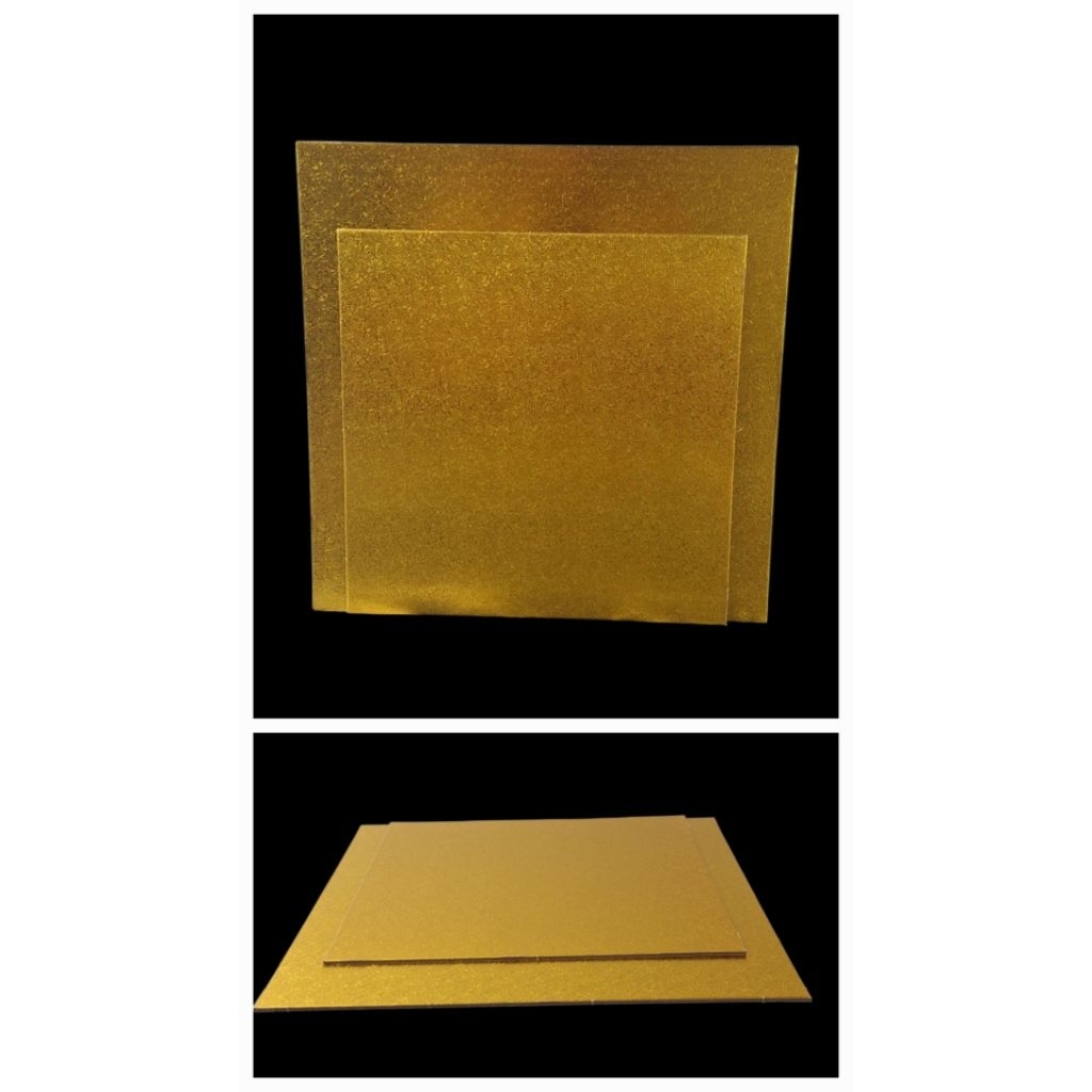 12X12 inches CAKE BOARD GOLD MATIGAS (2.5mm THICKNESS) | Shopee Philippines