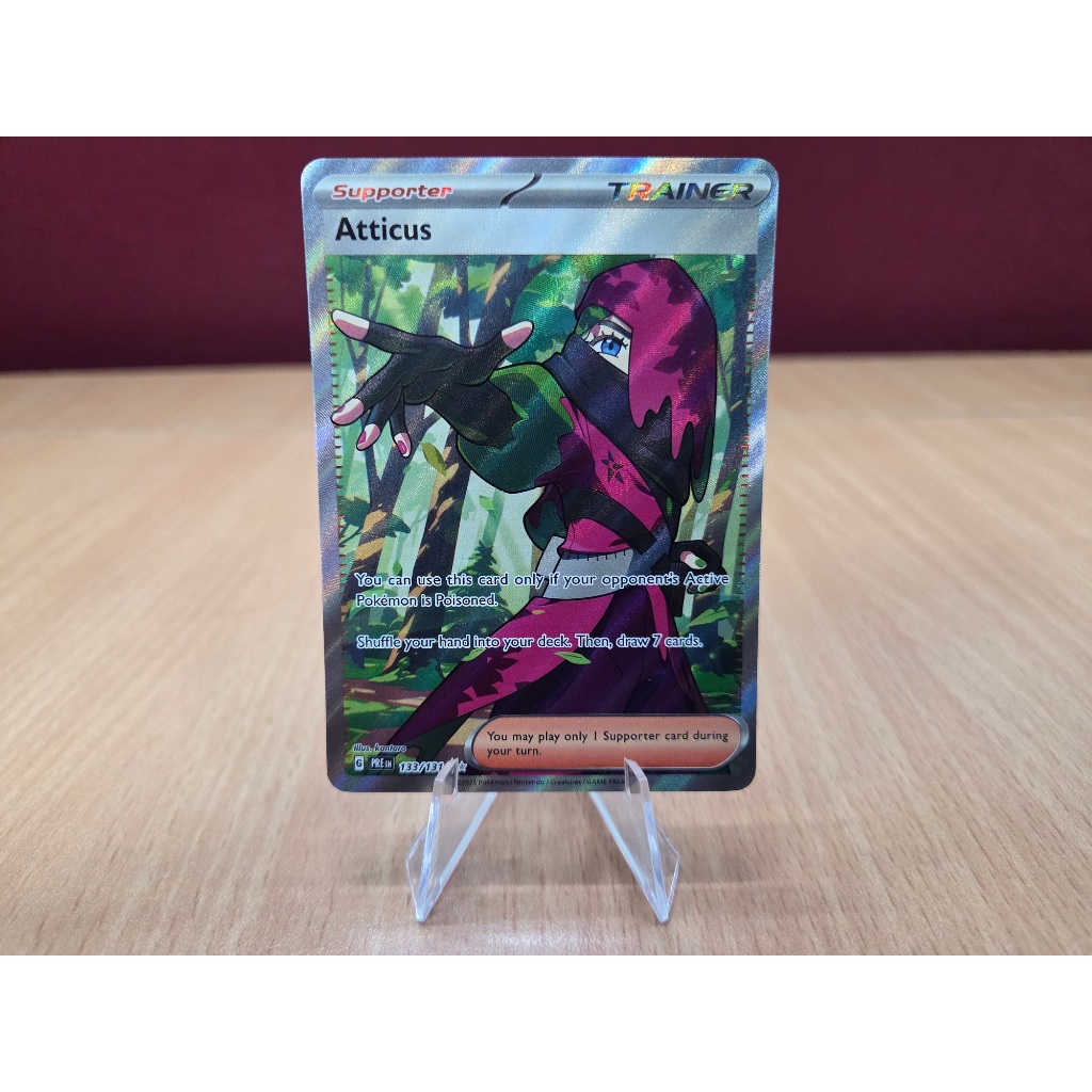 atticus pokemon card prismatic POKÉMON 2025 ATTICUS (PRISMATIC EVOLUTIONS) #134 PSA MINT 9 main image 0