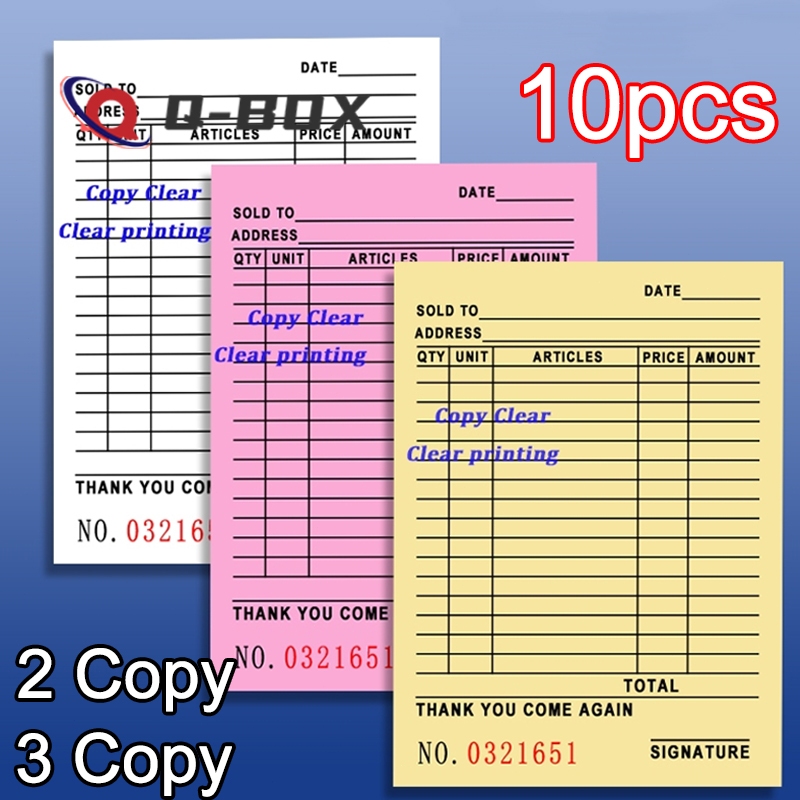 Carbonized Resibo Receipt Wholesale With Carbon Paper Duplicate Receipt ...