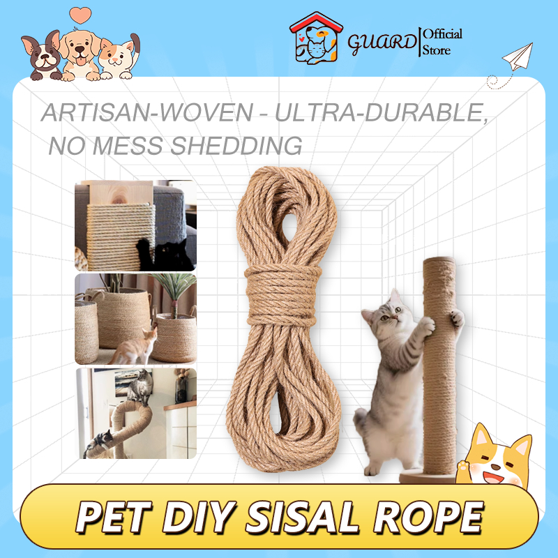 10M Natural strong sisal rope DIY cat scratch rope for cat scratching ...
