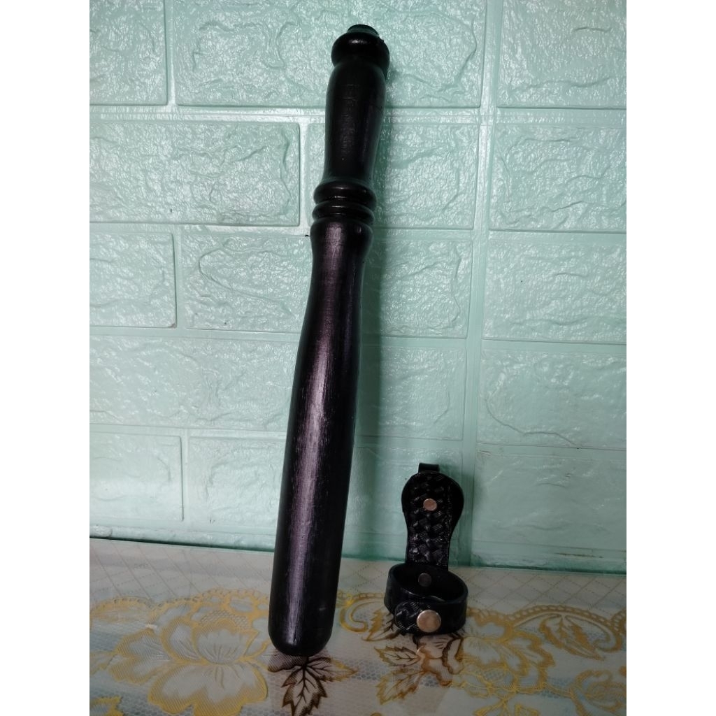 Batuta Kahoy w/ holder leather | Shopee Philippines