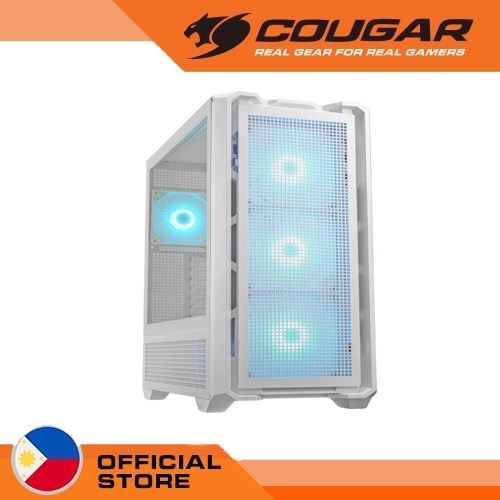 COUGAR MX600 RGB MESH FULL-TOWER GAMING CASE W/ TG SIDE/4*ARGB FAN ...