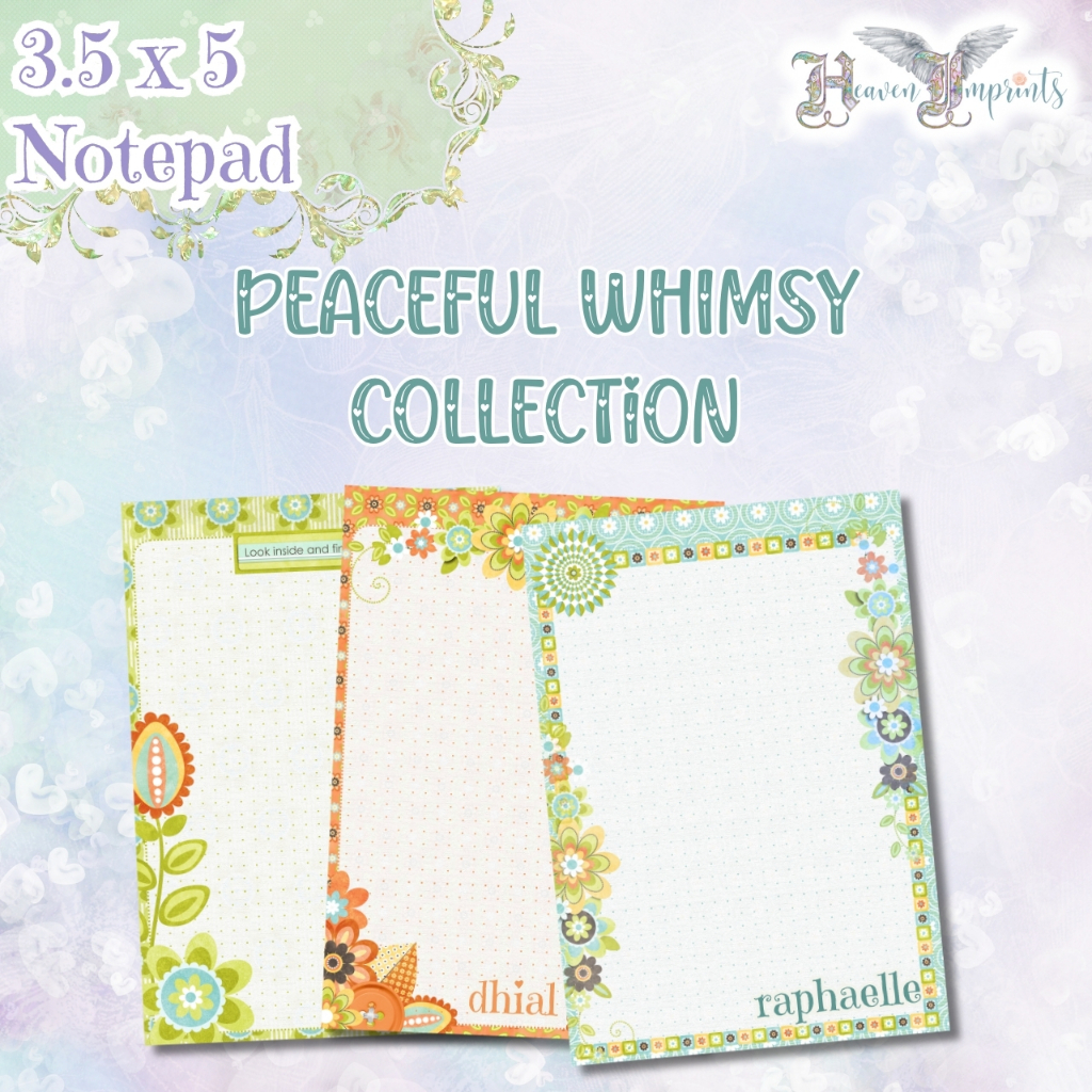 3.5x5 Notepad | Personalized Tear-Off Memo Pad - Peaceful Whimsy ...